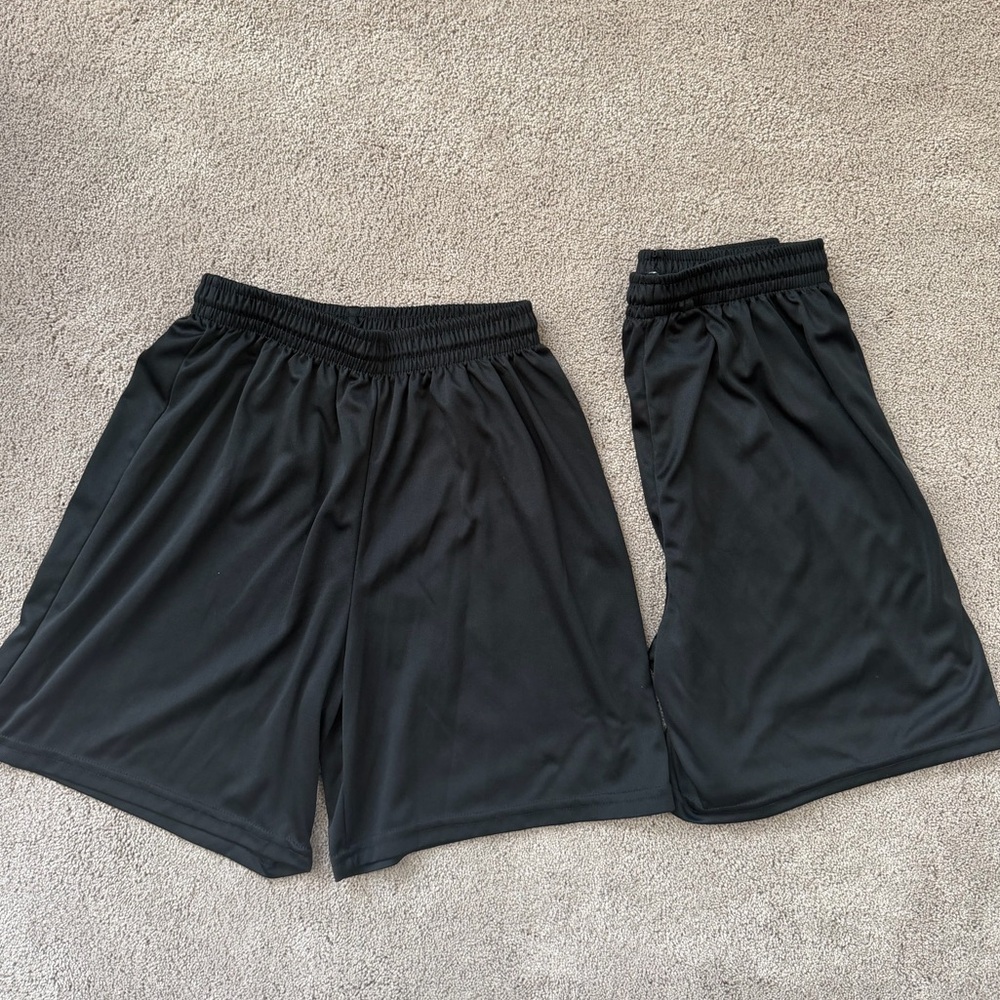 Augusts Sportswear Kids Black Athletic Shorts
